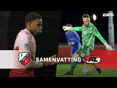 NOAH OHIO jaagt op tweede goal, IVAR JENNER knalt op de lat 💥 | Samenvatting Jong FC Utrecht-Jong AZ