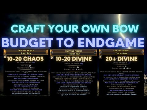 PoE 3.20-3.23: Tornado Shot or Lightning Arrow Bow Crafting Guide