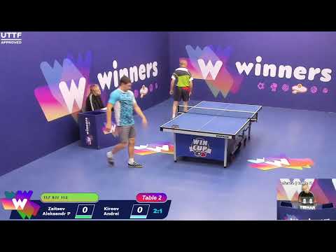 WINners CUP table 2  19.10  Zaitsev Aleksandr P - Kireev Andrei 15:15
