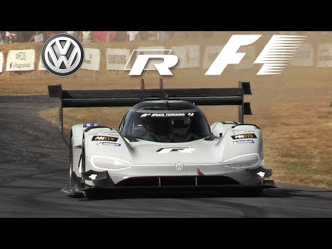 What if the Fully-Electric VW I.D. R Pikes Peak was powered by a F1 V10 engine??