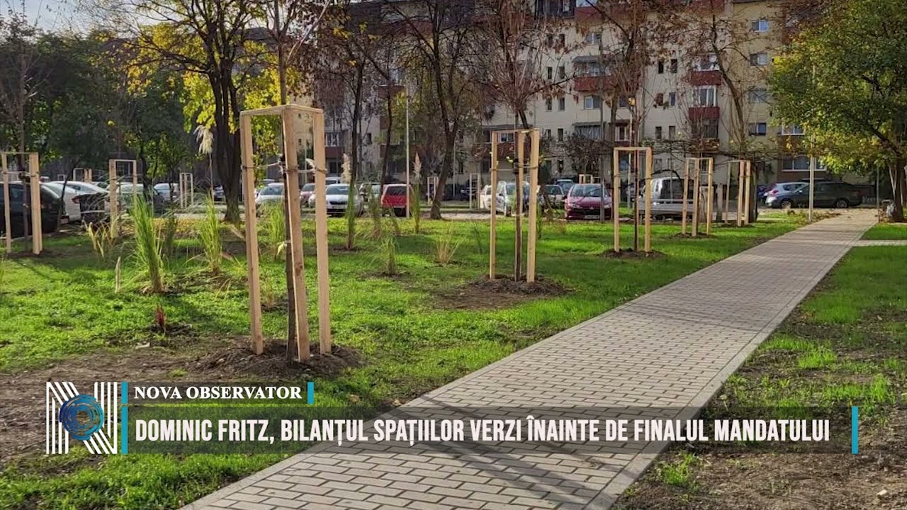 Dominic Fritz, bilanțul spațiilor verzi înainte de finalul mandatului