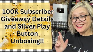 🎉 100K GIVEAWAY (OPEN) 🌟 🏆 Silver Play Button UNBOXING and My Channel Journey