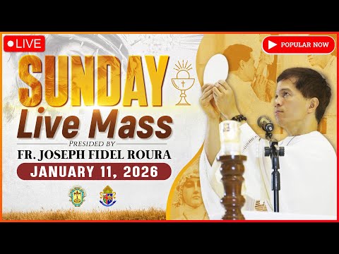 SUNDAY FILIPINO LIVE MASS TODAY *JANUARY 11, 2026* FR. FIDEL ROURA