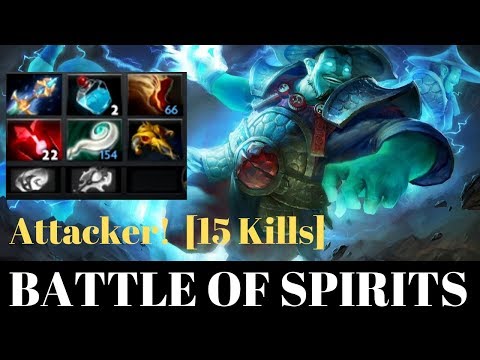 BATTLE OF SPIRITS (15 KILLS) | Attacker! Storm Spirit - Immortal MMR Gameplay | Dota 2 | Patch 7.22