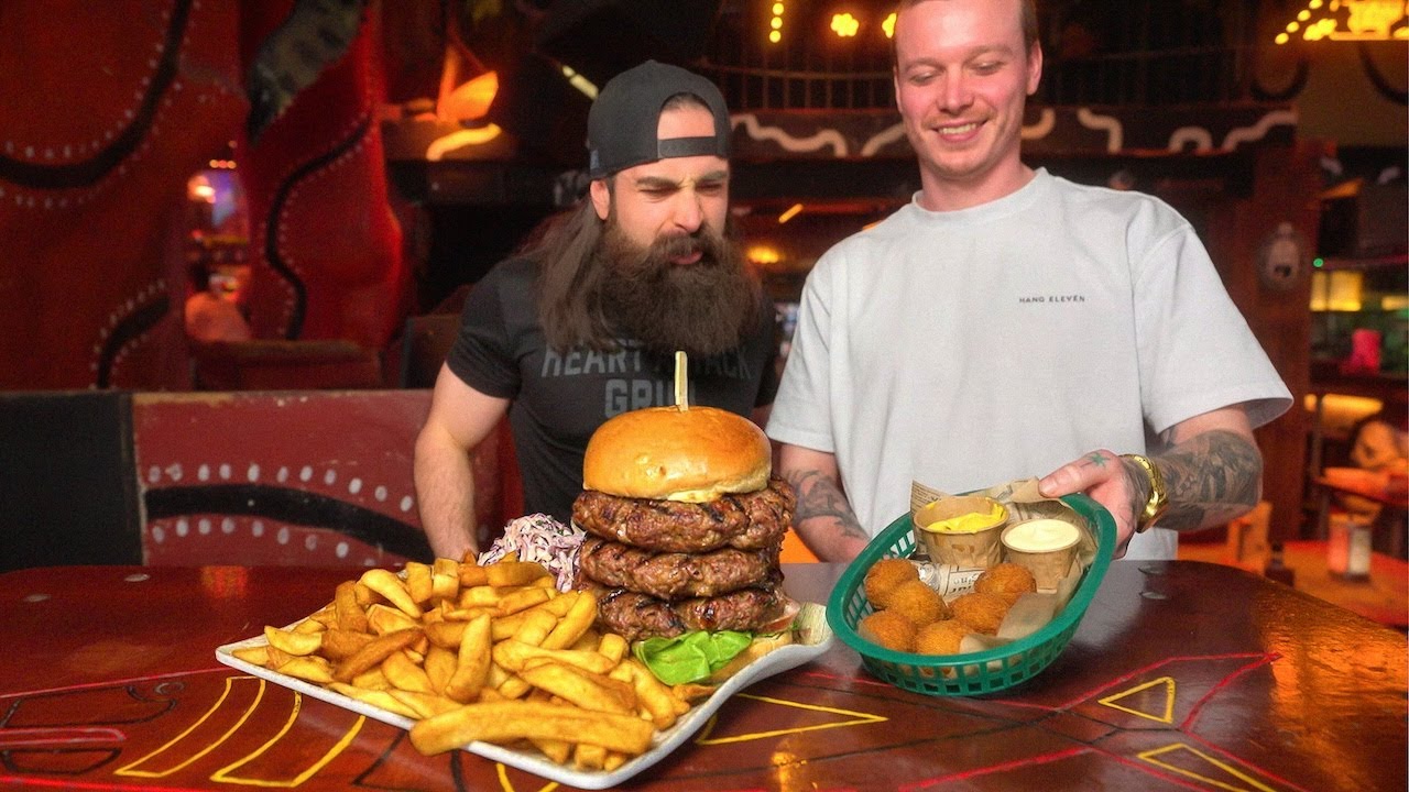 THIS BURGER CHALLENGE IN AMSTERDAM HAS NEVER BEEN BEATEN! | BeardMeatsFood