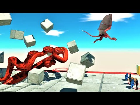 GIANT TITANOBOA SURPRISE ATTACK animal revolt battle simulator TRAP BRIDGE