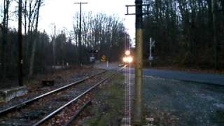 preview picture of video 'Special Treat: Holiday Trains on the West Chester Railroad at Locksley Station, West Chester Bound'