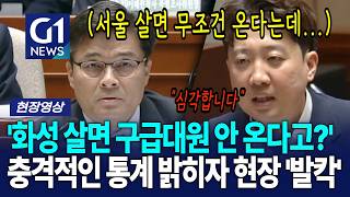'화성 살면 구급대원 안 온다고?' 충격적인 통계 밝히자 현장 '발칵' [G1현장영상]