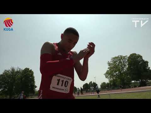 Manuel Mordi lässt in Weinheim mit den ersten 13,60er Hürdenzeiten aufhorchen