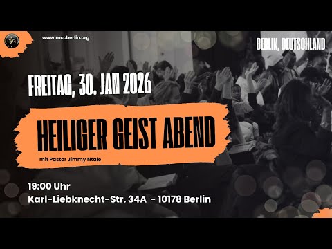 Heiliger Geist Abend l Holy Spirit  Night I Pastor Jimmy Ntale