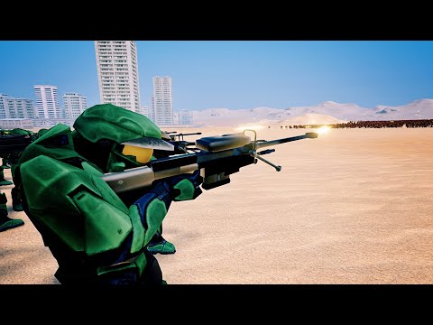 Can 50 BMG Sniper Stop 50,000 Spartans ? | Ultimate Epic Battle Simulator | UEBS