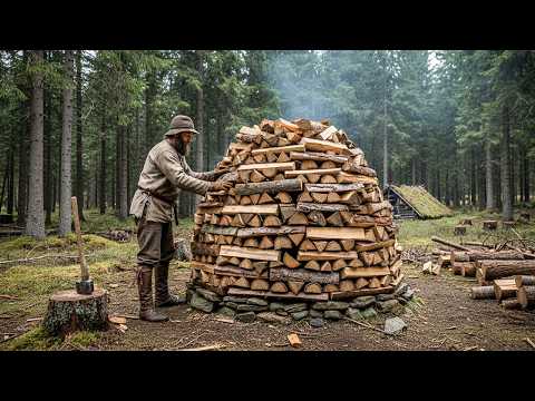 How One Mountain Man’s SECRET Kept Firewood Dry All Winter (Still Works)