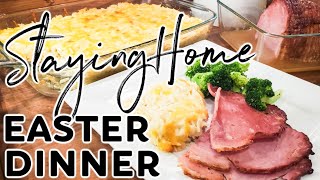 EASY EASTER DINNER RECIPES | BAKED HAM & CHEESY BAKED ORZO | Cook Clean And Repeat