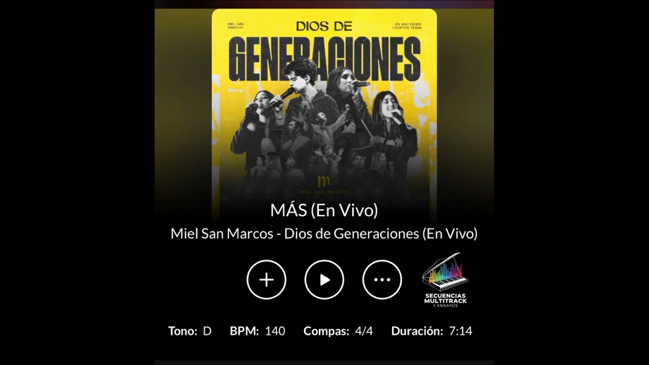 Más - Miel San Marcos - #secuencia #multitracks
