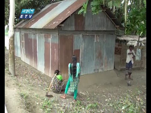 বন্যার পানি কমে যাওয়ায় বাড়িঘরে ফিরছে মানুষ