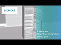 Instalación frigoríficos integrables Siemens paso a paso