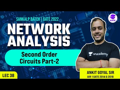 Second Order Circuits Part 2 | L 38 | Network Analysis | Sankalp GATE 2022 AnkitGoyal
