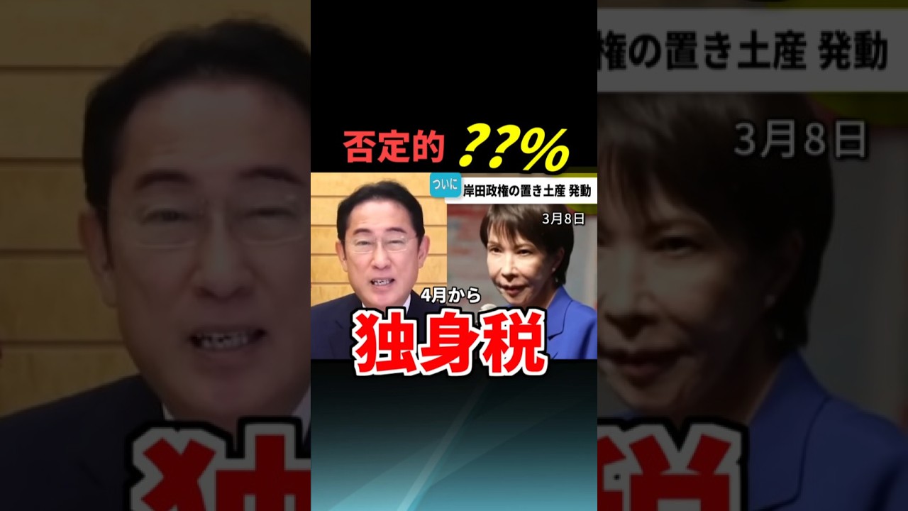 独身税、4月から開始。ネット世論は肯定？否定？#政治 #時事ニュース