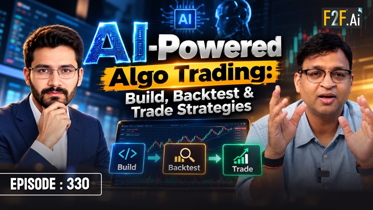 AI-Powered Algo Trading: Build, Backtest & Trade Strategies!#Face2Face with Mr. Saddam Shaik.