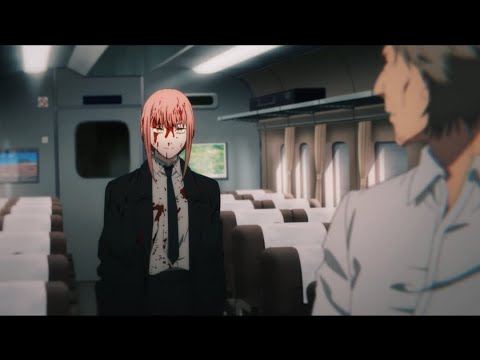 Makima's Creepy Scene at Train Station - Chainsaw Man