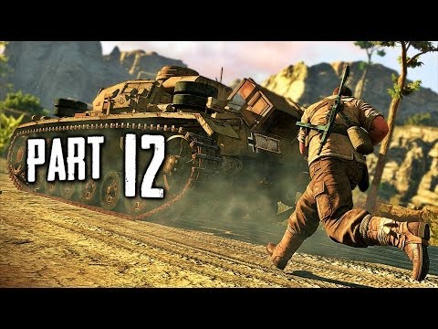 Sniper Elite 3 Gameplay Walkthrough Part 12 - Three Tanks (PS4)