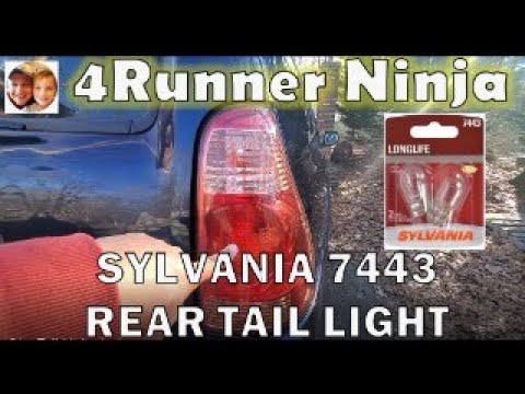 Toyota 2005 - 4Runner Tail Light Bulb Replacement (Sylvania 7443)