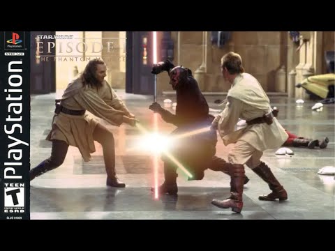 Star Wars Episode 1 The Phantom Menace Playthrough part 10(PS1)|Assault On Theed|No Commentary
