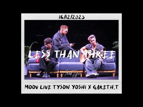 4K FANCAM | 2023.12.16 MOOV LIVE TYSON YOSHI x GARETH.T 《LESS THAN THREE》 UNRELEASED SONG