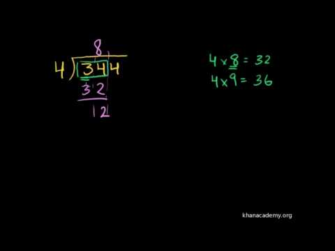 Introduccion A La Division Larga Con Residuo Video Khan Academy Introduccion A La Division Larga Con Residuo Video Khan Academy