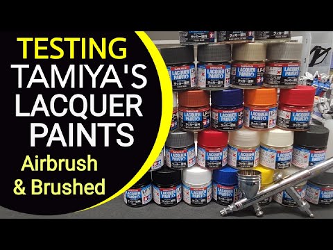 Tamiya Lacquer Paints - Full Test And Review - Airbrush & Brushed - Awesome Results !!