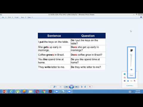 English Class V 9 September 2020