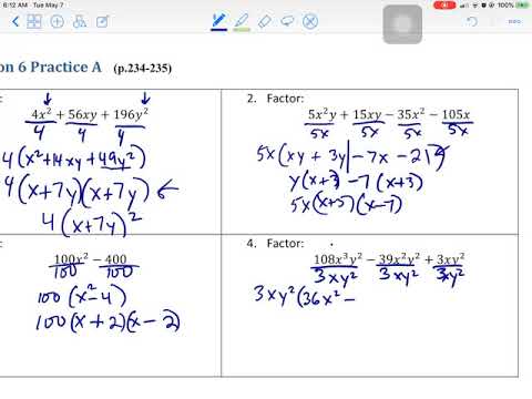 MA86 Unit Lesson 6 Warmup & Part 1 of Explore