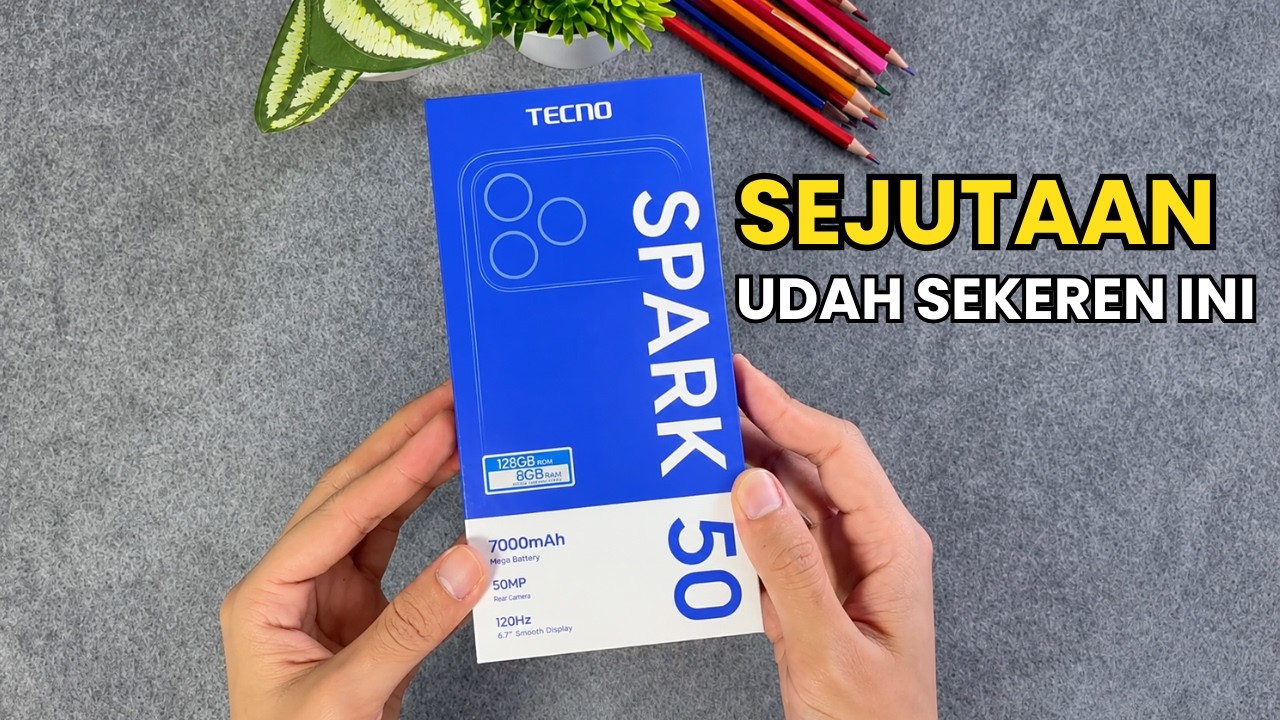 HP SEJUTAAN INI DESAINNYA NIAT BANGET‼️TECNO SPARK 50 TERNYATA SEKEREN ITU!