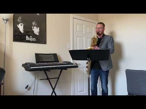 Selected Studies by Voxman, page 19: "Andante con gusto" on Baritone Saxophone