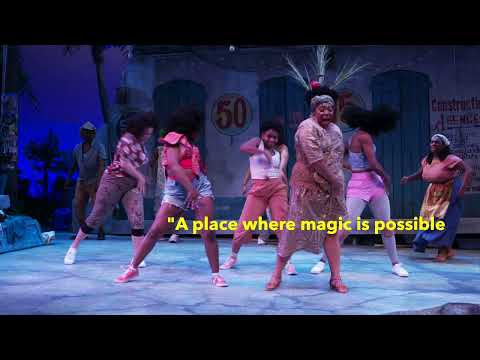 Trailer montage — village circle, hotel balcony, and a moonlit road, intercut with drum hits