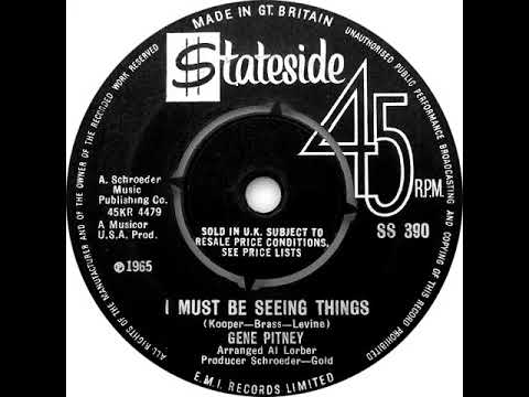 UK New Entry 1965 (37) Gene Pitney - I Must Be Seeing Things