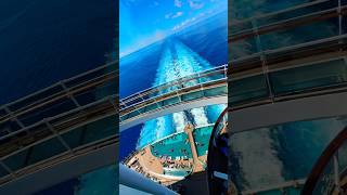 It’s a wake view pool kind of day on MSC Cruise Line’s Seascape. #cruise #cruiseline #travel