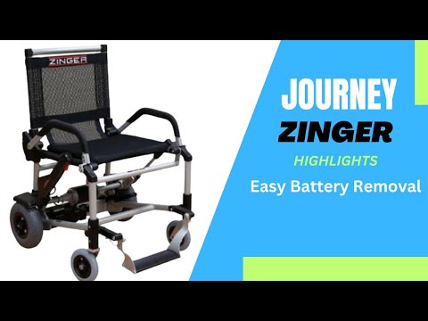 Journey Zinger Portable Folding Electric Wheelchair - Easy Battery Removal [2024]