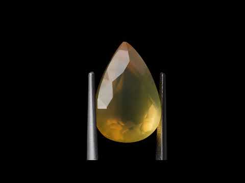 Натуральний жовтий Опал груша 18.2x12.4мм 9.36ct видео
