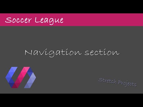 Navigation Section | PHP MVC Soccer League with Polymer