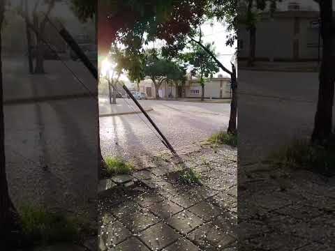 Caída de granizo en Las Varillas,Córdoba 11/11/25 #granizo #tormenta