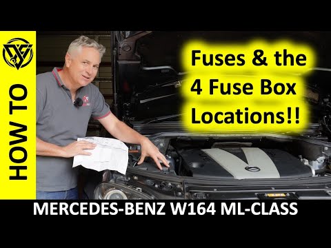 Mercedes ML350 W164 Fuse Diagram and Fuse Box Locations - ML280 ML300 ML320 ML400 ML500