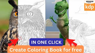 How to Make a Coloring Book and Sell it on Amazon KDP Using FREE Websites! EASY METHOD.