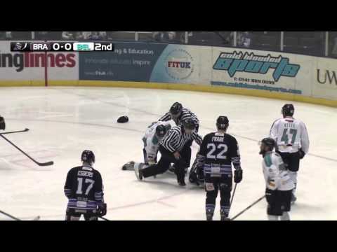 Tristan Harper vs David Phillips EIHL fight 28-12-14
