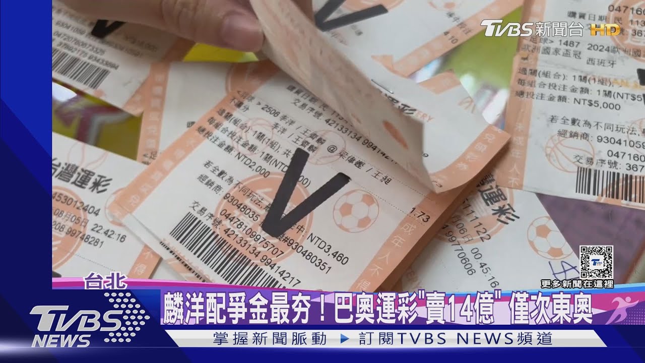 麟洋配爭金最夯！　巴奧運彩「賣14億」僅次東奧