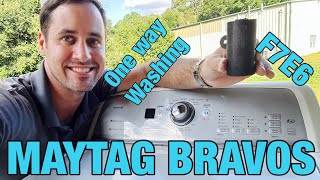 Maytag Bravos Washer Not Washing or Spinning — It's Washing in One Direction (F7E6)