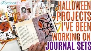 Halloween Projects I've Been Working On, Laminated Halloween Journal Sets, One Sheet Wonder Journal