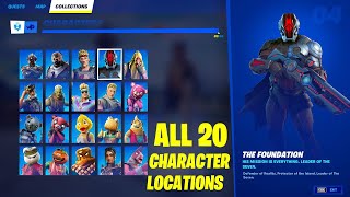 All 20 NPC Character Locations in Fortnite Chapter 3 Season 1 - Fortnite Character Collection Book
