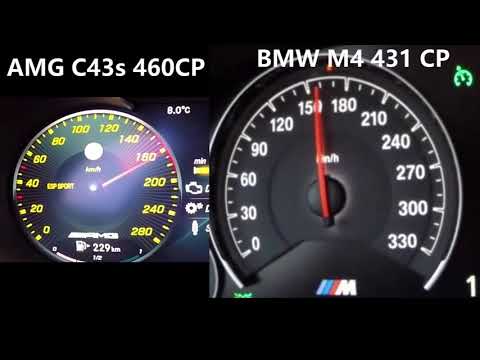 0-270 AMG C43s 460 CP vs BMW M4 Coupe 431CP