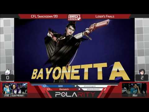 CFL Smackdown 99 WiiU - Riot (Bayonetta) vs FBC LeoHeart (Mewtwo) - Losers Finals